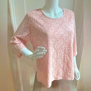 Lacy Soft Cotton Blend Fully Lined Top  LP
